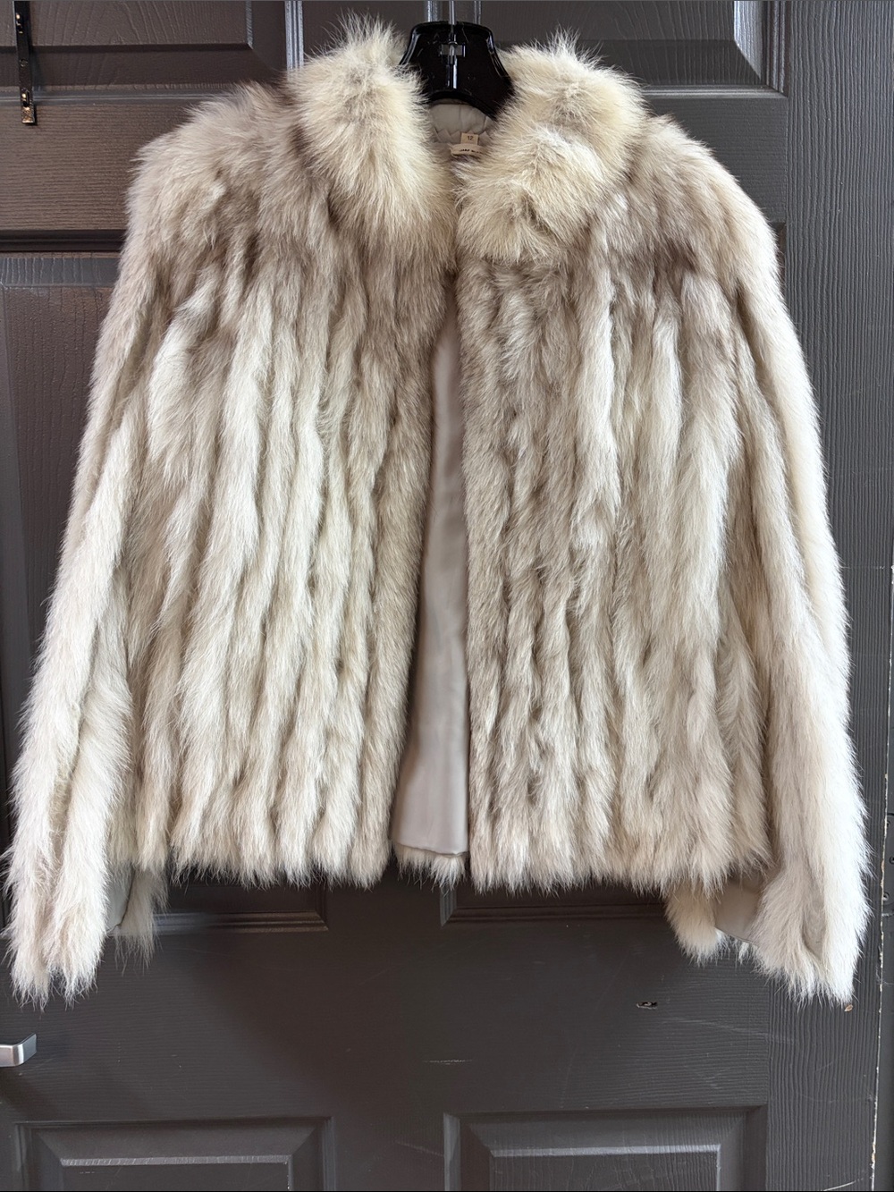 Saga Furs Cream-Tone Short Fur Jacket
